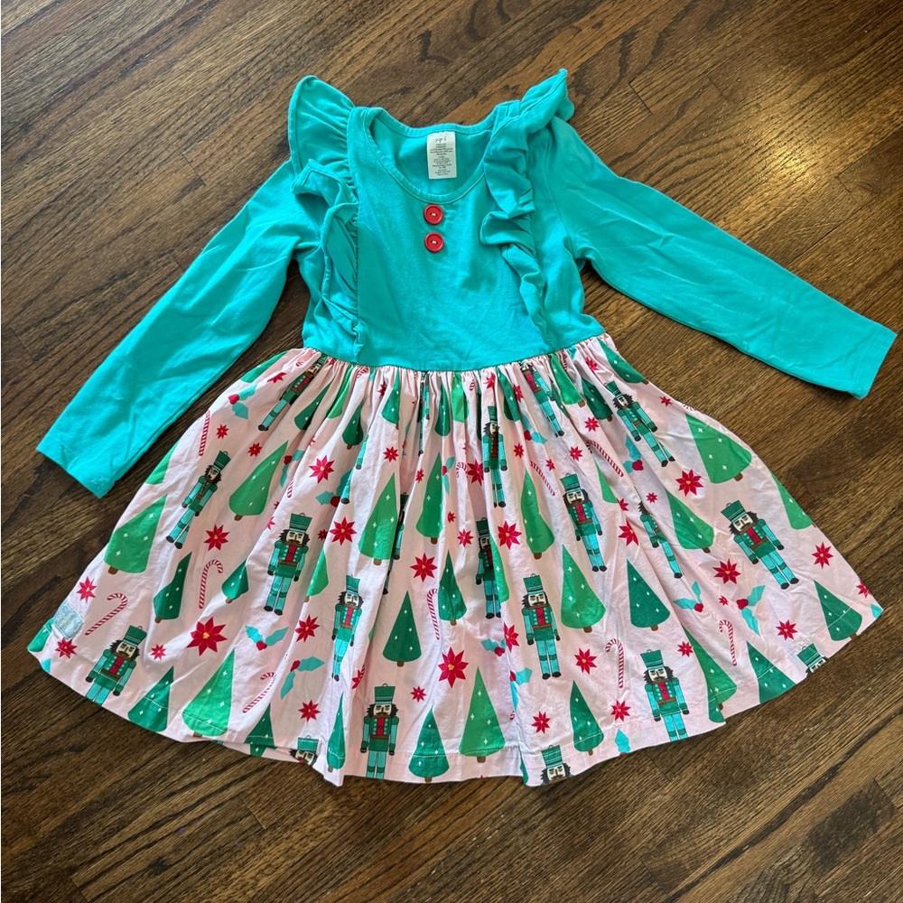 Eleanor Rose Teal and Pink Nutcracker Dress
